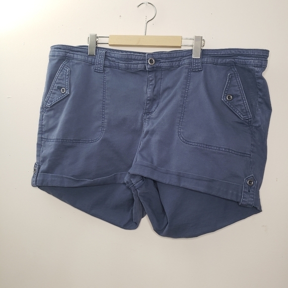 Torrid Blue Women's Shorts 24 - Picture 3 of 5